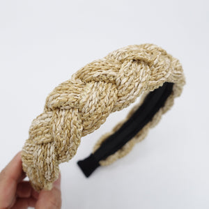 VeryShine Headband straw braided headband vacation holiday hair accessory for women