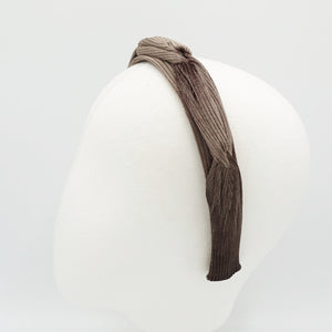 VeryShine Headband velvet corduroy headband hand sewn cross pattern grosgrain hairband women hair accessory