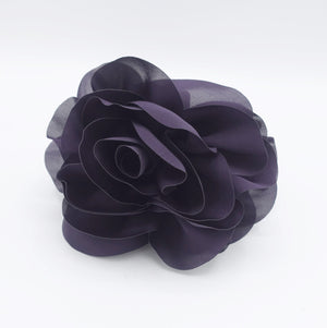 VeryShine Purple Handmade Very Big Flower Dahlia Motivated Chiffon Hair Claw Clip Women Accessory