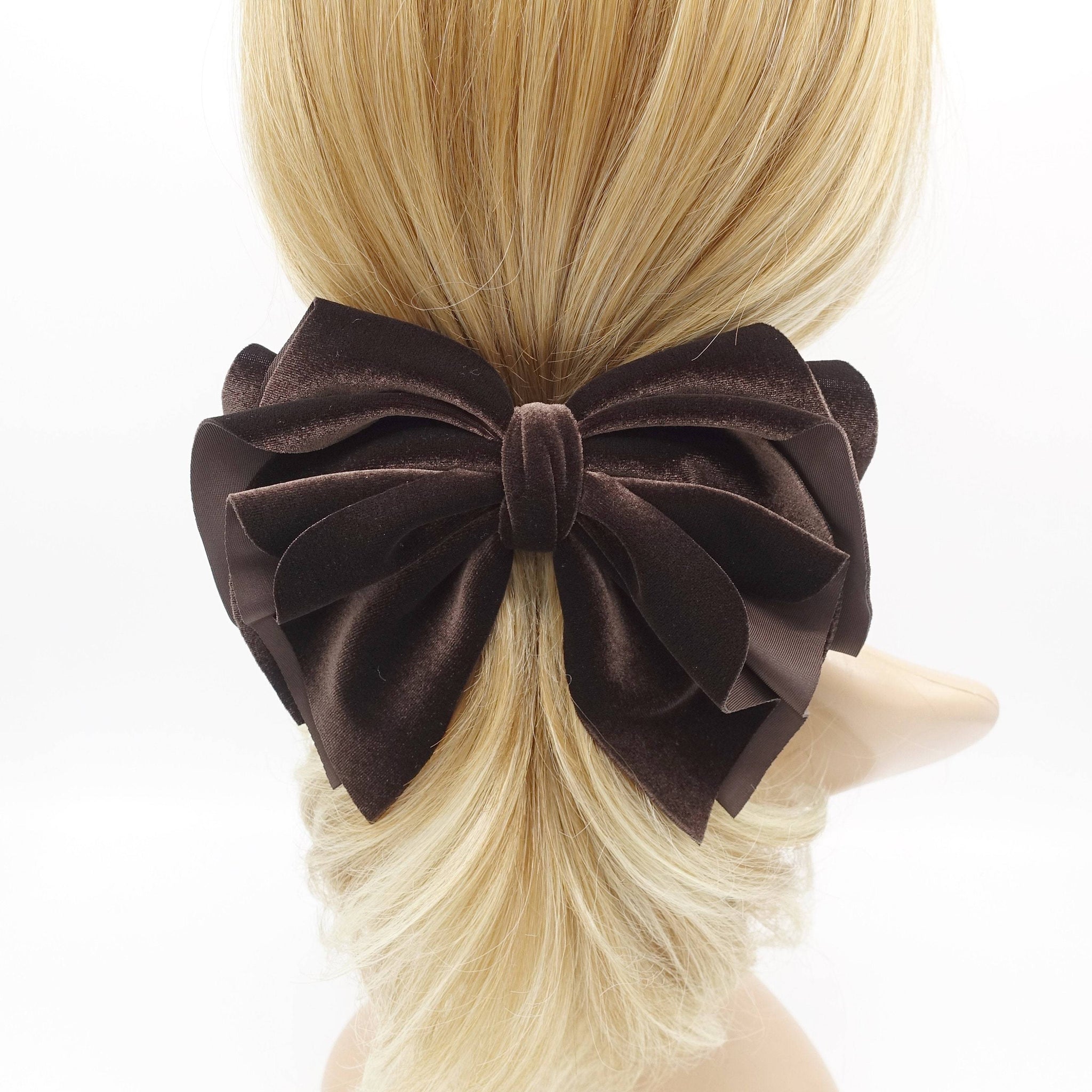 VeryShine 7 velvet hair bow for women
