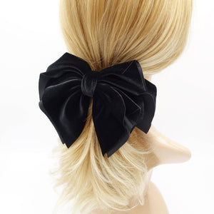 velvet bow hair clip 