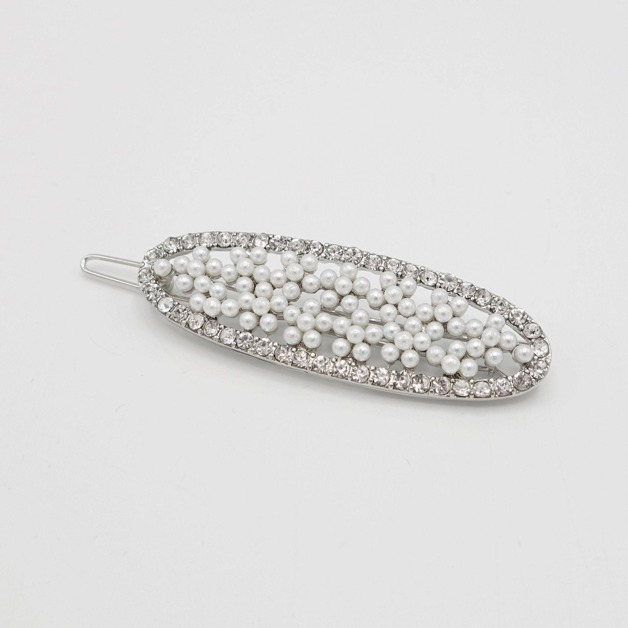 VeryShine Accessories oval pearl hair clip