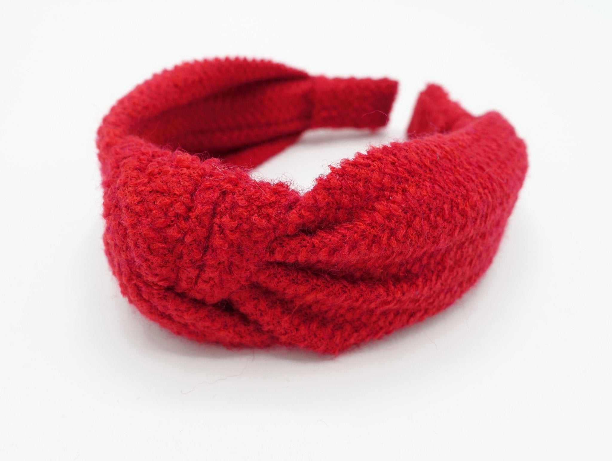 VeryShine acrylic knit top knot headband Fall Winter casual basic thick hairband woman hair accessory