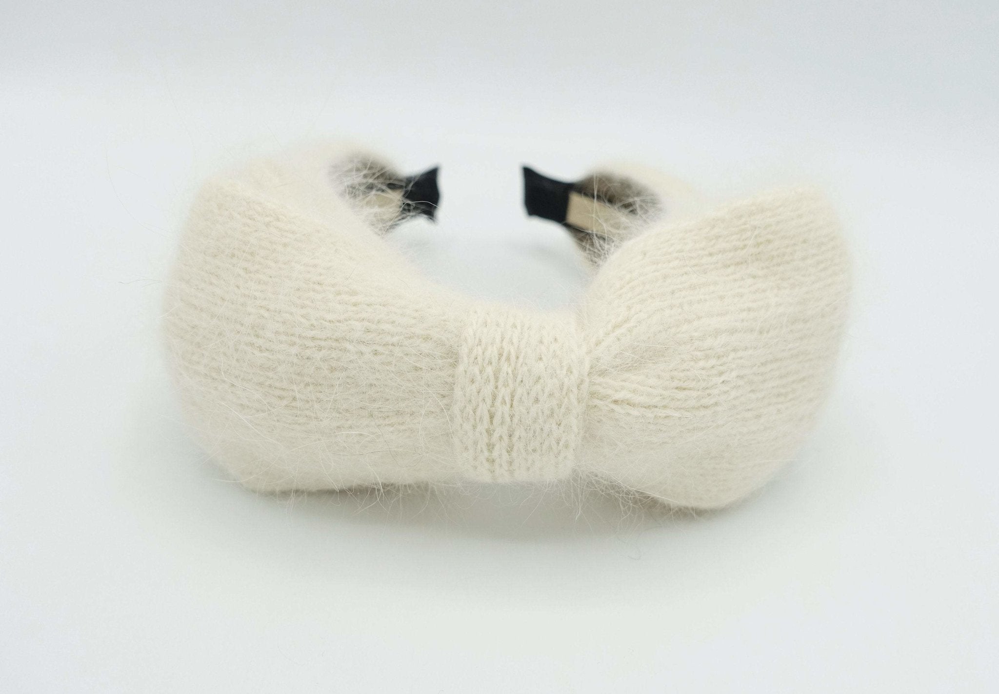 VeryShine angora layered bow headband cute Fall Winter hairband women hair accessory