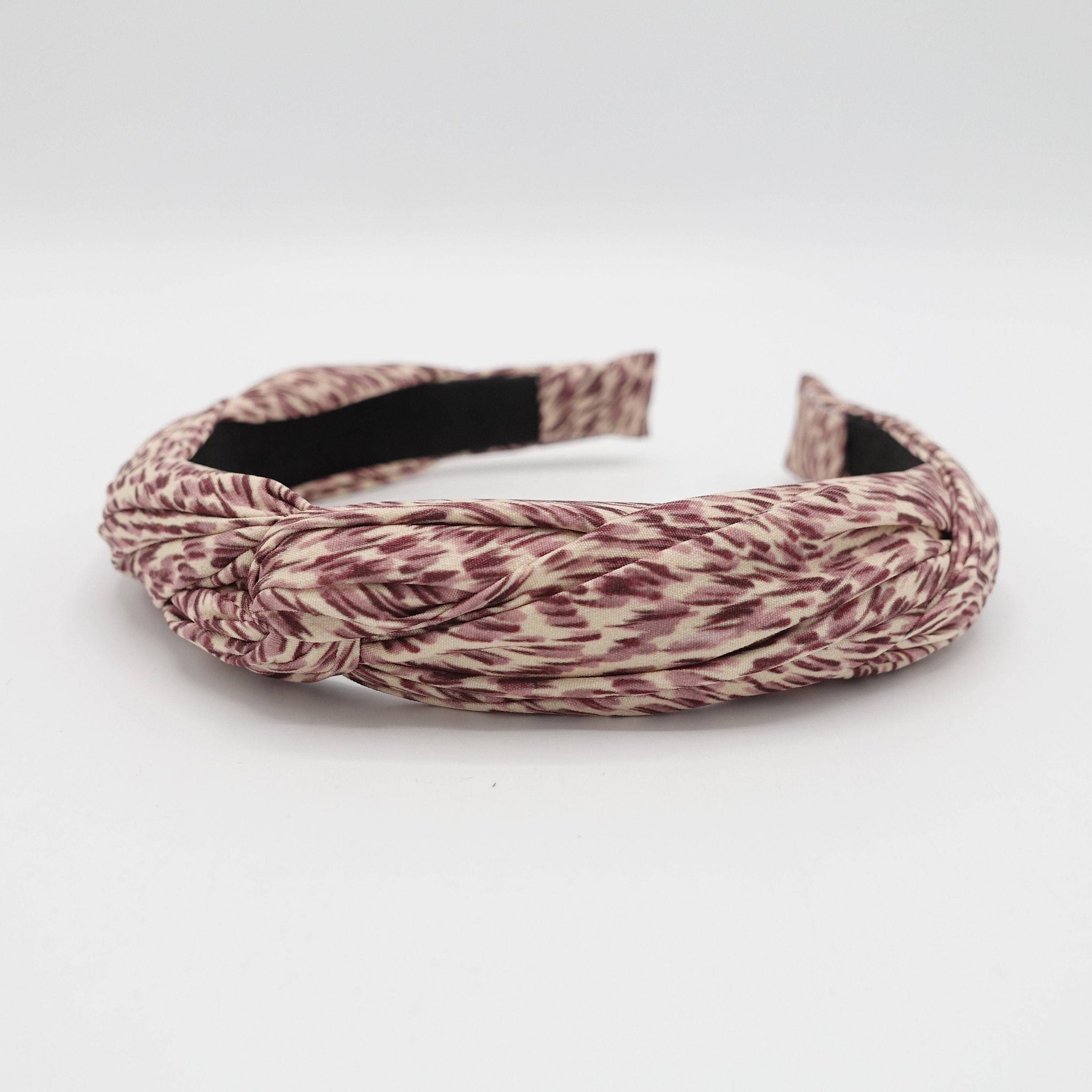 VeryShine animal print cross headband casual hair accessory for women