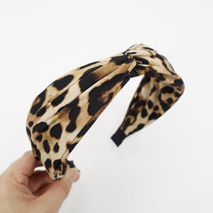 VeryShine animal print headband cross hairband leopard python zebra print twist hair accessory