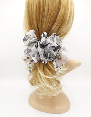 VeryShine Barrettes & Clips gradation floral print ruffle wave french hair barrette women hair accessory