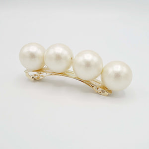 VeryShine Barrettes & Clips One size large cotton pearl ball beaded hair barrette