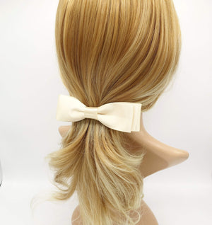 VeryShine Barrettes & Clips pleated fabric hair bow twisted edge fabric trim hair bow women hair accessory