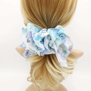 VeryShine Barrettes & Clips Sky gradation floral print ruffle wave french hair barrette women hair accessory
