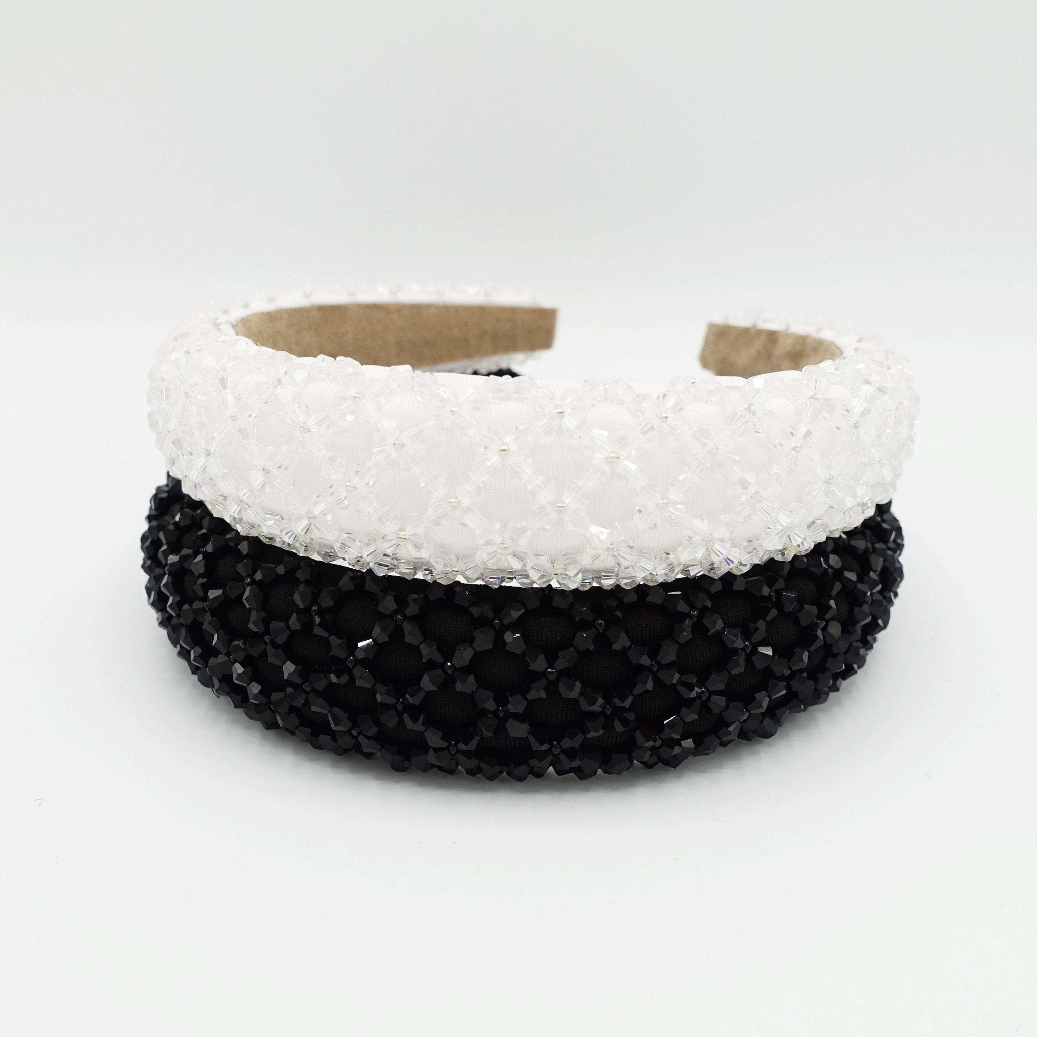 VeryShine beads net embellished padded headband stylish hairband woman hair accessory