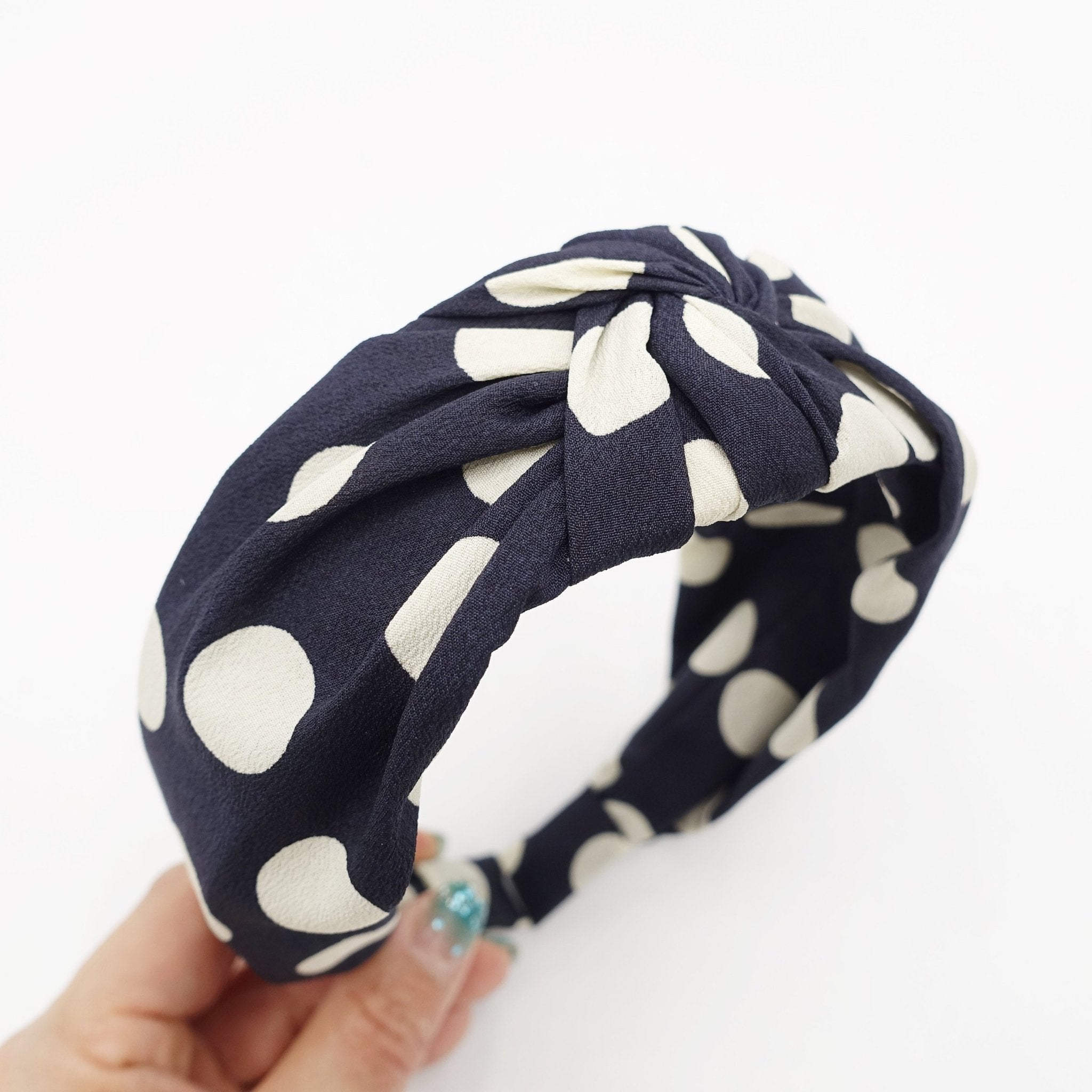 VeryShine big dot knotted headband thin fabric hairband women hair accessory