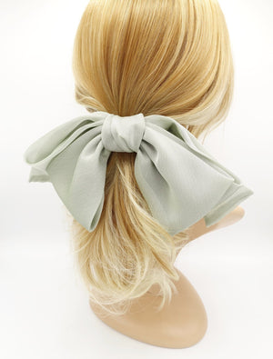 VeryShine big silk chiffon hair bow double layered droopy bow hair stylish hair accessory for women