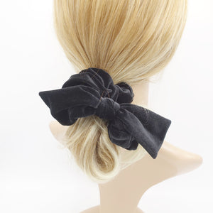 VeryShine Black thick velvet scrunchies colorful hair elastic scrunchie knot hair accessory for women