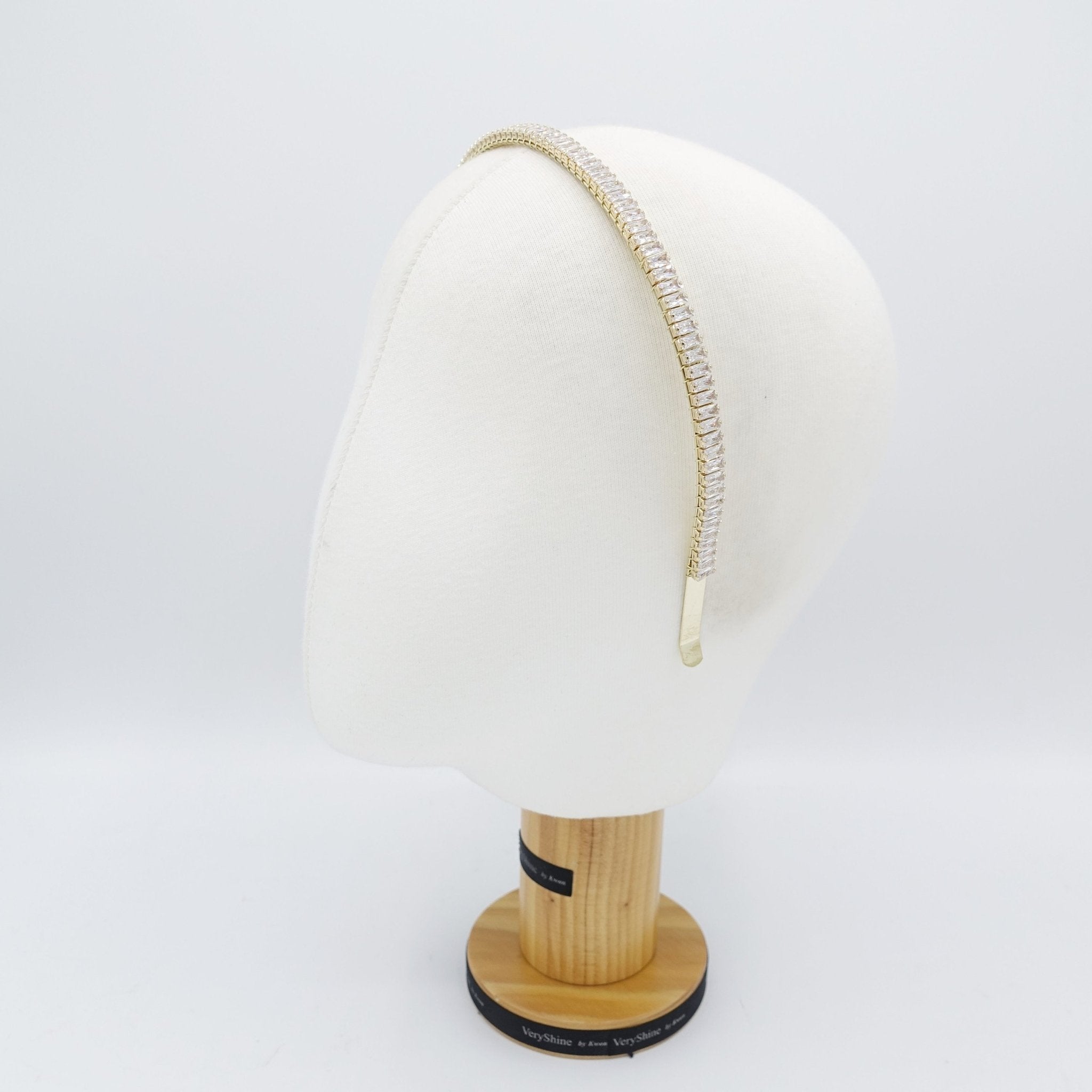 VeryShine bling cubic zirconia embellished  headband thin hairband women hair accessory