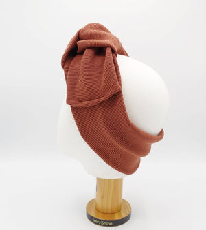 VeryShine bow knot turban headband ridged span Fall Winter hair accessory for women