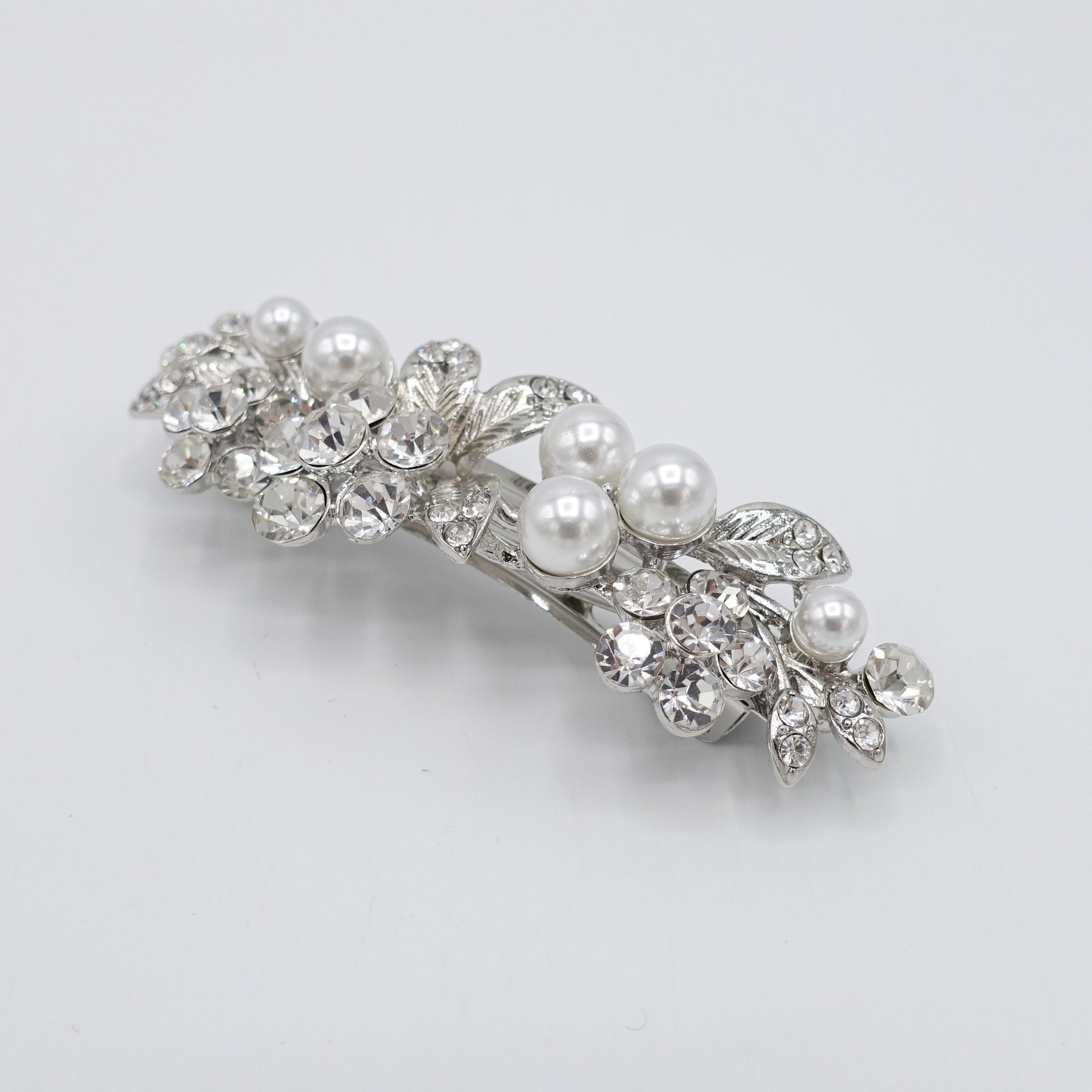 VeryShine bridal branch hair barrette rhinestone pearl hair accessory for women
