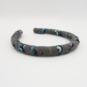 VeryShine butterfly print headband mesh wrap hairband pretty hair accessory for women