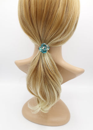 VeryShine cellulose acetate flower petal hair tie ponytail holcer