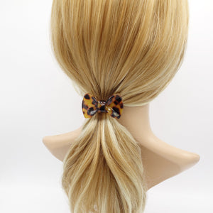VeryShine cellulose acetate hair bow elastic ponytail holder