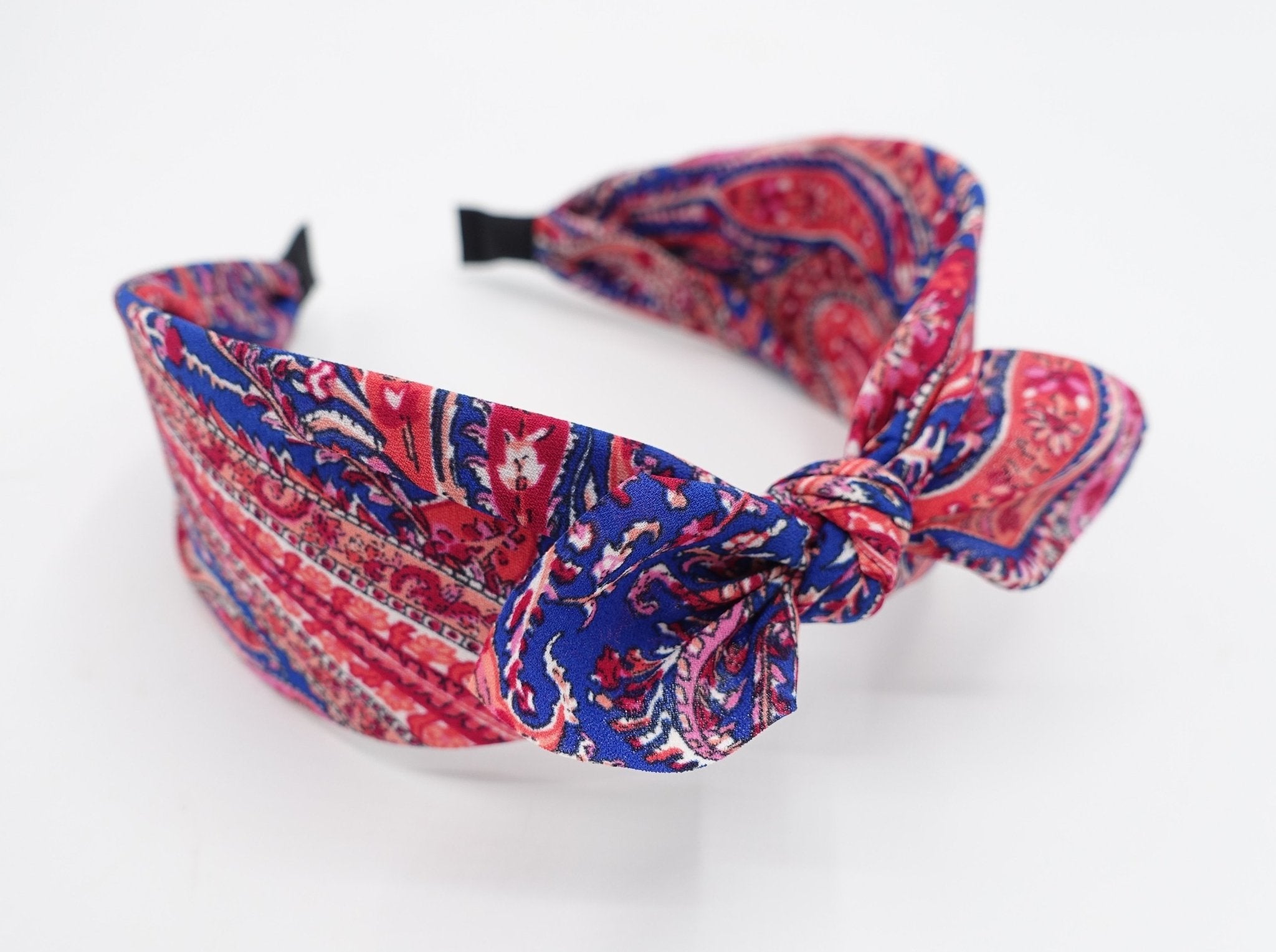 VeryShine chiffon paisley headband bow knotted hairband Summer hair accessory for women
