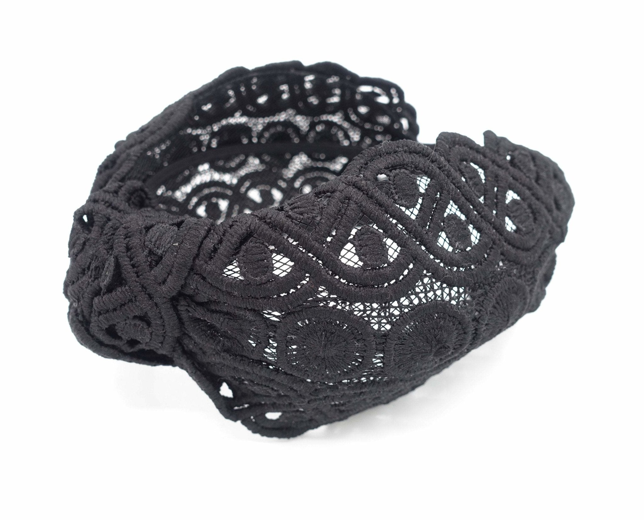 VeryShine circle twist pattern knot headband mesh hairband for women