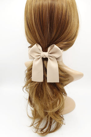 VeryShine claw/banana/barrette Beige basic glossy tail bow french barrette casual must-have woman hair accessory