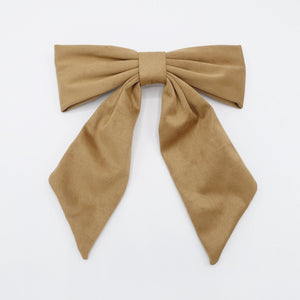 VeryShine claw/banana/barrette big suede fabric bow Autumn Winter hair accessory for women