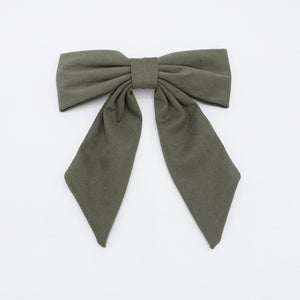 VeryShine claw/banana/barrette big suede fabric bow Autumn Winter hair accessory for women