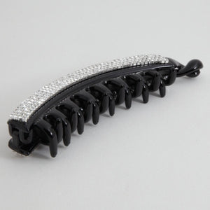 VeryShine claw/banana/barrette Black / 5.51 rhinestone embellished banana hair clip hair accessory for women