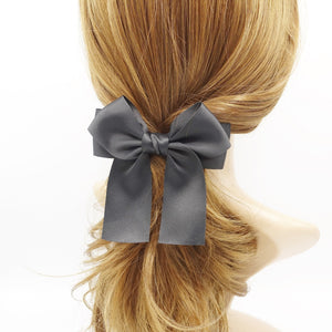 VeryShine claw/banana/barrette Black basic glossy tail bow french barrette casual must-have woman hair accessory