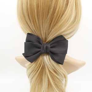 VeryShine claw/banana/barrette Black three wing casual hair bow daily hair accessory for women