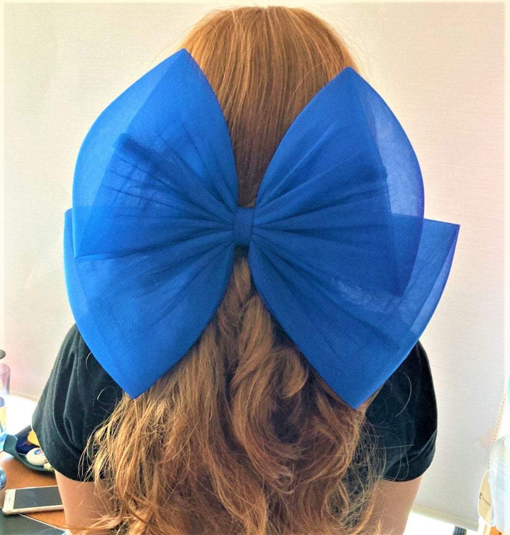 VeryShine claw/banana/barrette Blue Jumbo bow event cosplay hair accessory for women