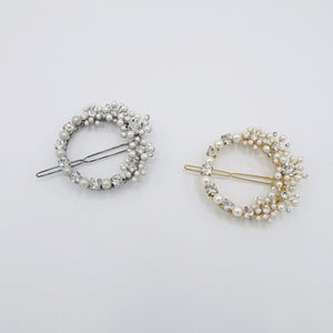 VeryShine claw/banana/barrette bridal pearl rhinestone hair clip flower hair accessory for women