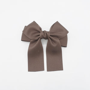 VeryShine claw/banana/barrette Brown basic glossy tail bow french barrette casual must-have woman hair accessory
