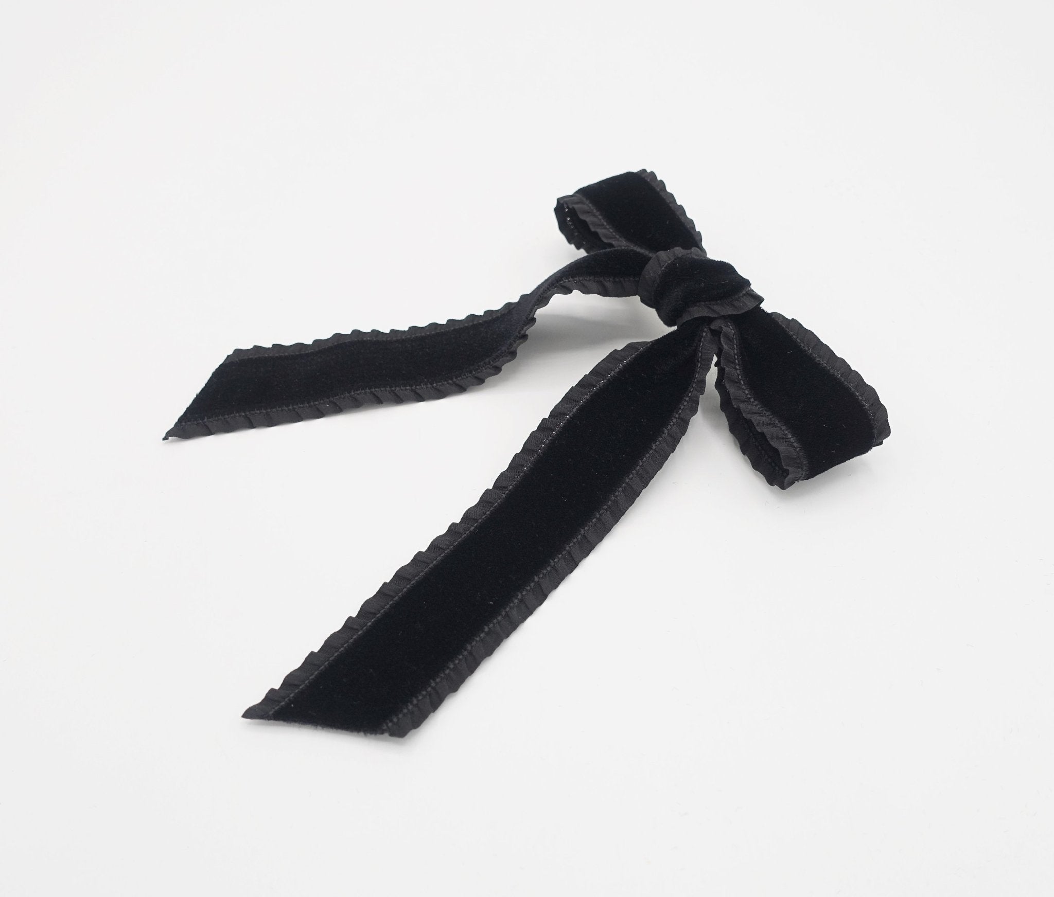 black velvet hair bows 