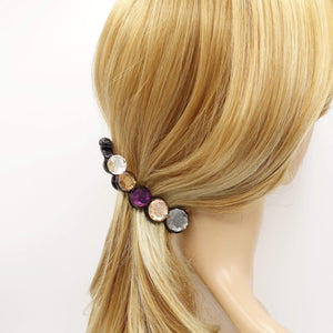 VeryShine claw/banana/barrette glass rhinestone banana hair clip hair accessory for women