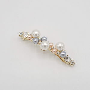 VeryShine claw/banana/barrette jewel pearl rhinestone embellished french barrette for women