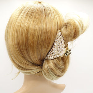 VeryShine claw/banana/barrette jeweled hair claw pearl rhinestone embellished tringle hair claw clip for women
