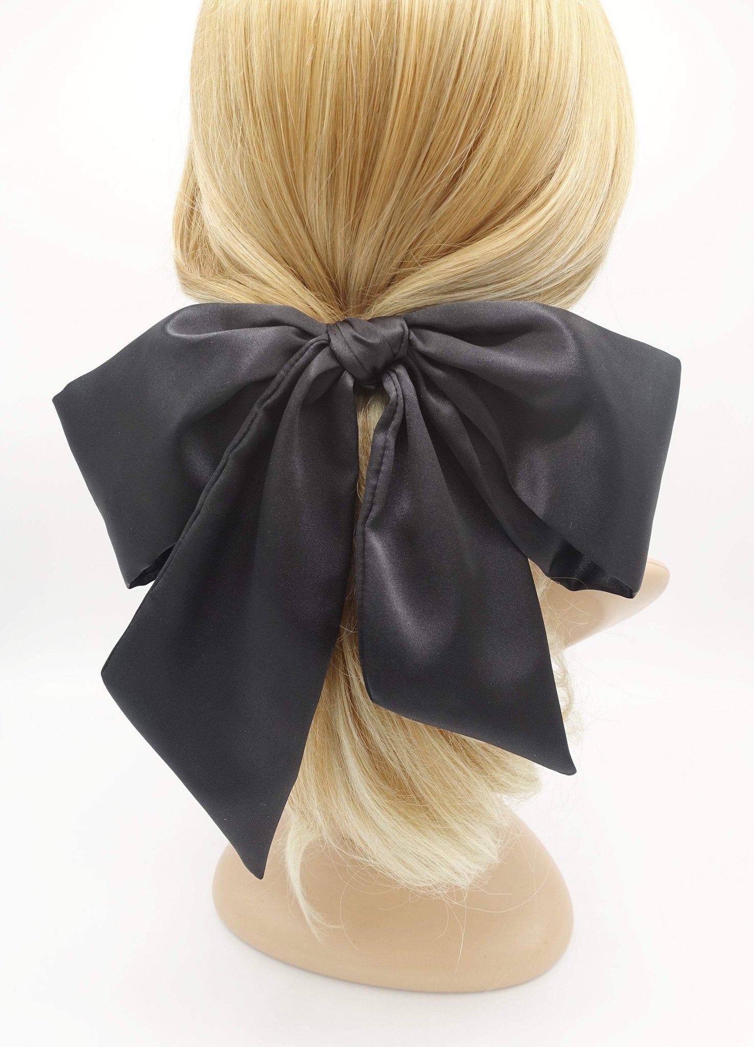 large satin hair bows