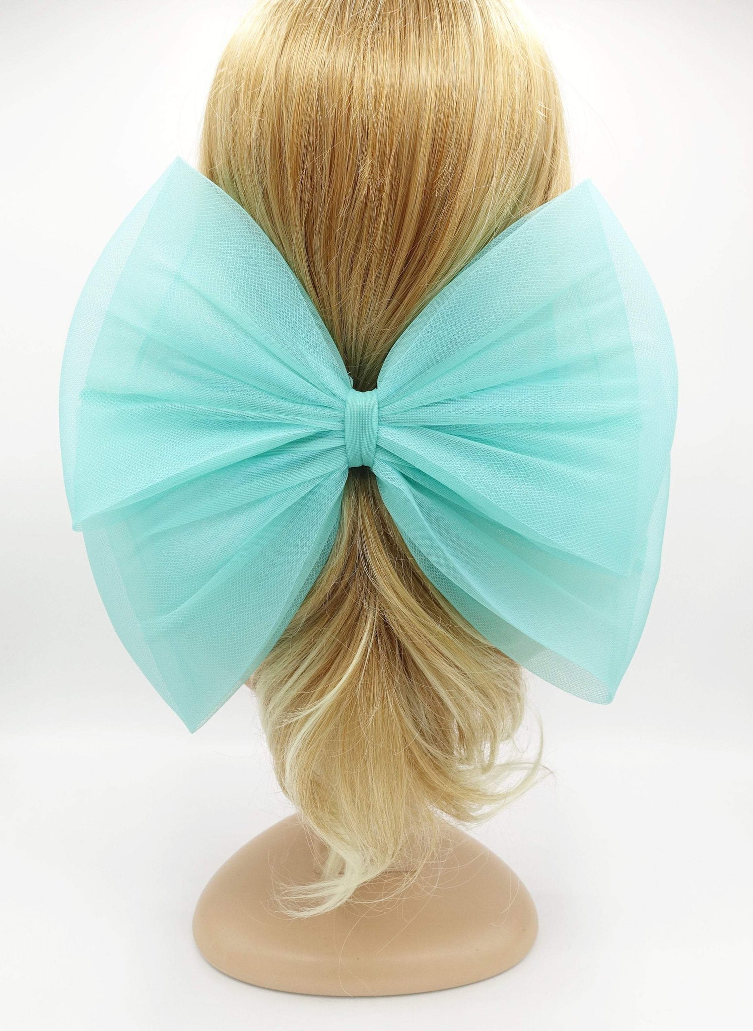 VeryShine claw/banana/barrette Mint Jumbo bow event cosplay hair accessory for women