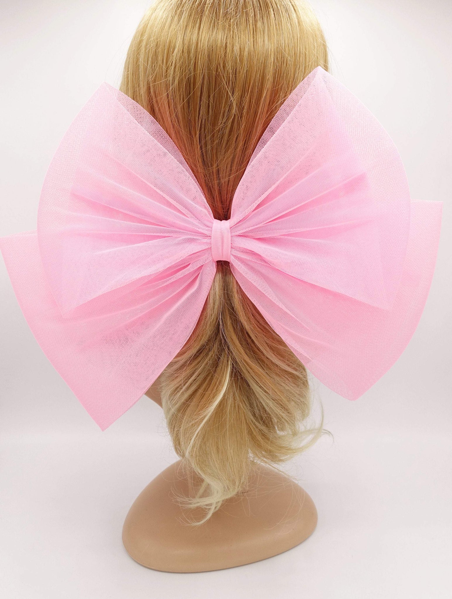 VeryShine claw/banana/barrette Pink Jumbo bow event cosplay hair accessory for women