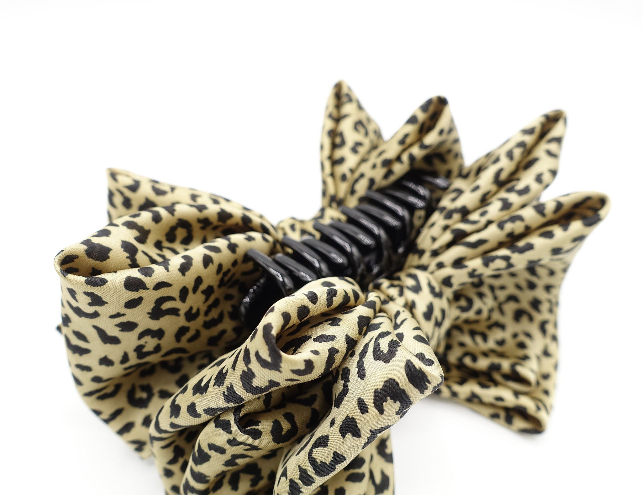 VeryShine claw/banana/barrette satin bow hair claw leopard hair clamp for women
