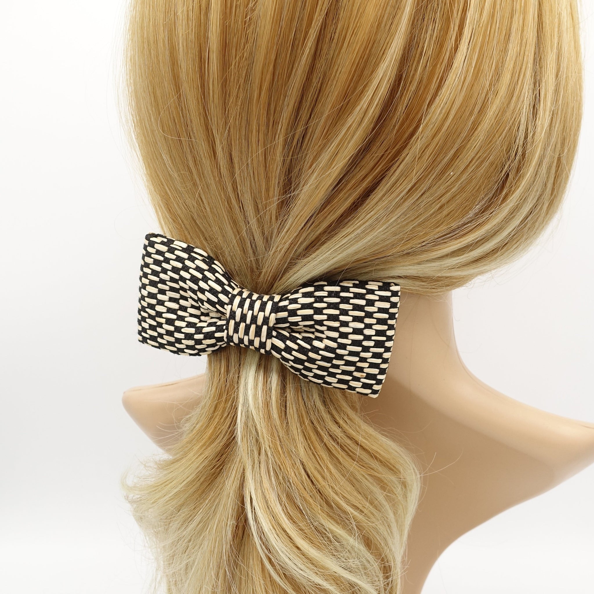 VeryShine claw/banana/barrette straw hair bow imitated rattan hair accessory for women