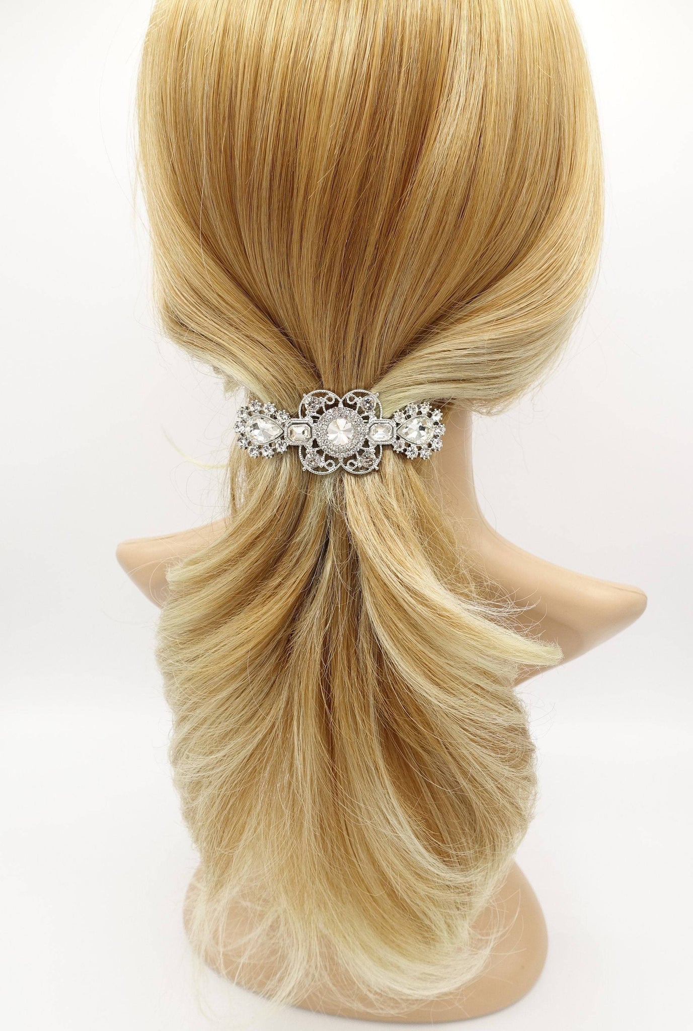 VeryShine claw/banana/barrette vintage rhinestone hair barrette baroque style bling hair accessory for women