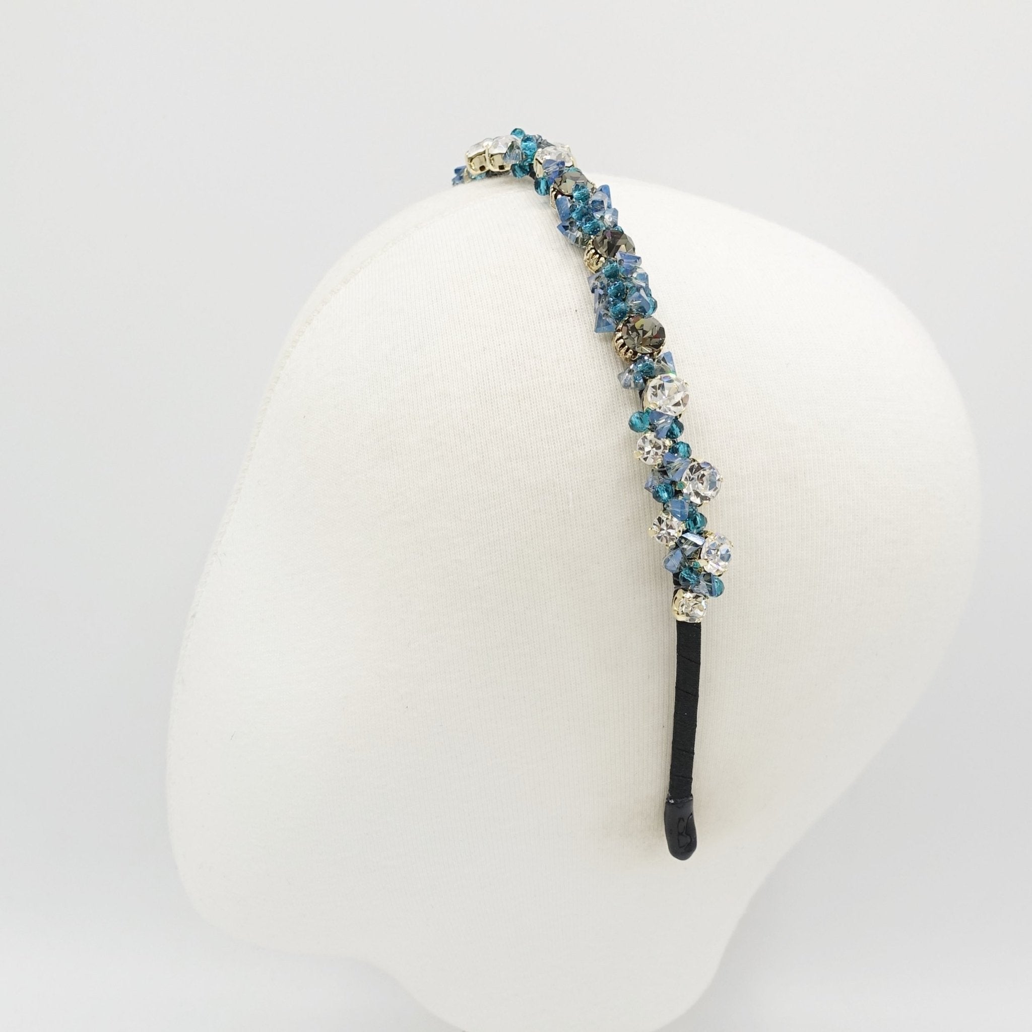VeryShine color crystal rhinestone embellished thin headband bling hairband for women