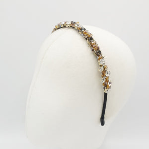 VeryShine color crystal rhinestone embellished thin headband bling hairband for women