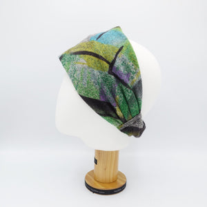 VeryShine colorful fleece turban headband women elastic headwrap