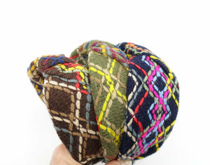 VeryShine colorful stitch tweed headband twist hairband hair accessory for women