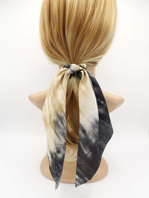 veryshine.com Accessories Black color gradation bow knot scrunchies  long tail hair elastic ponytail holder women hair accessory